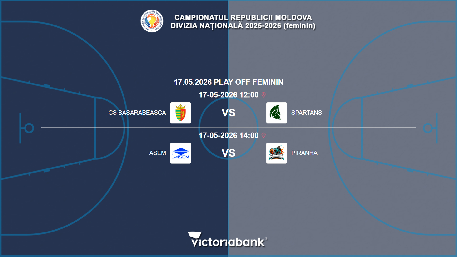 Матчи 17.05.2026 Национального Чемпионата РМ. Женщины — Play off FINAL