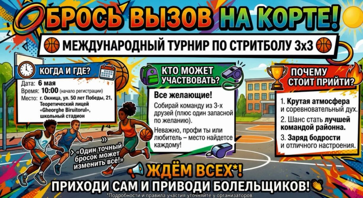 Международный турнир по стритболу 3х3 приглашает участников!